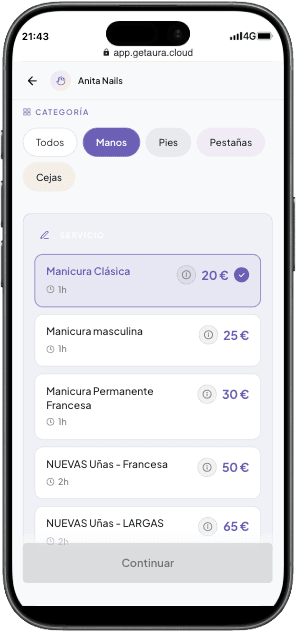 Paso 01: Elige el servicio